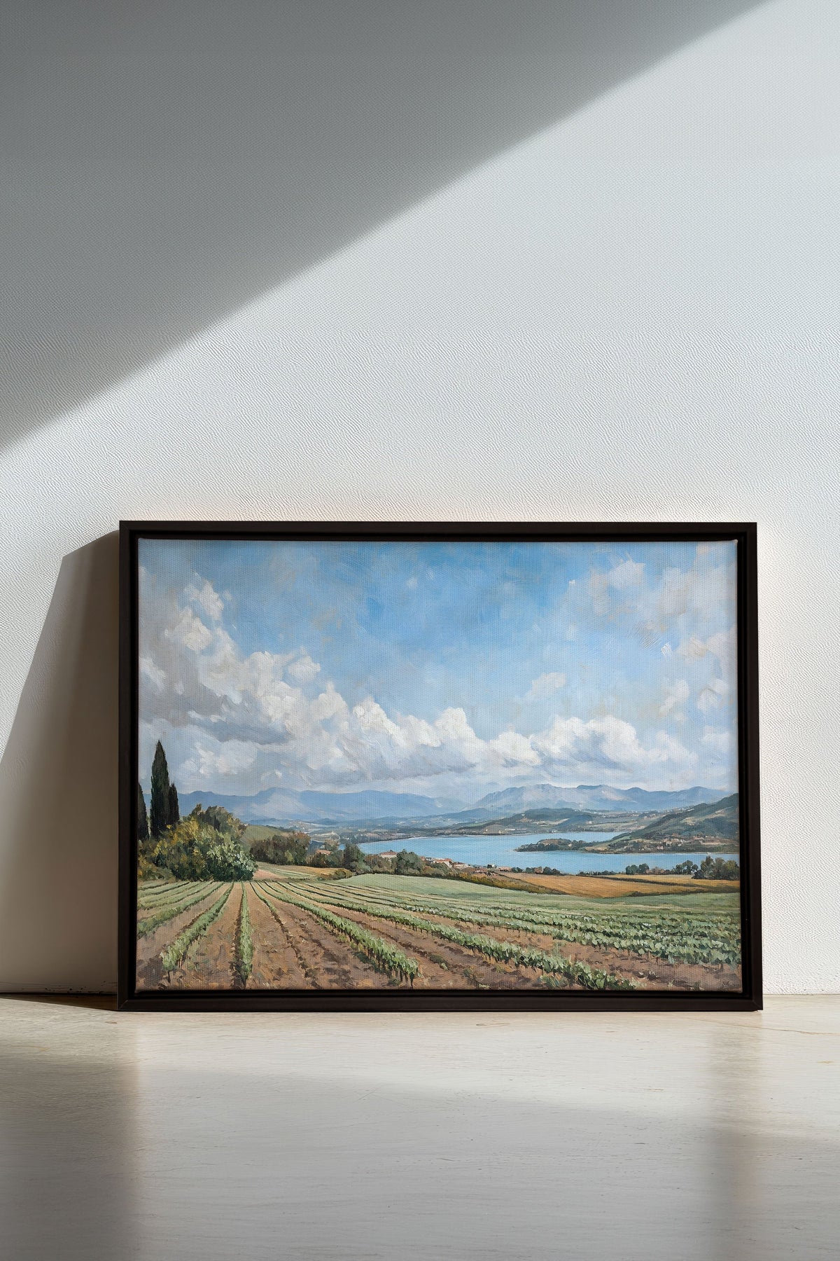 TRANQUIL LAKESIDE, Oeuvre sur toile étirée