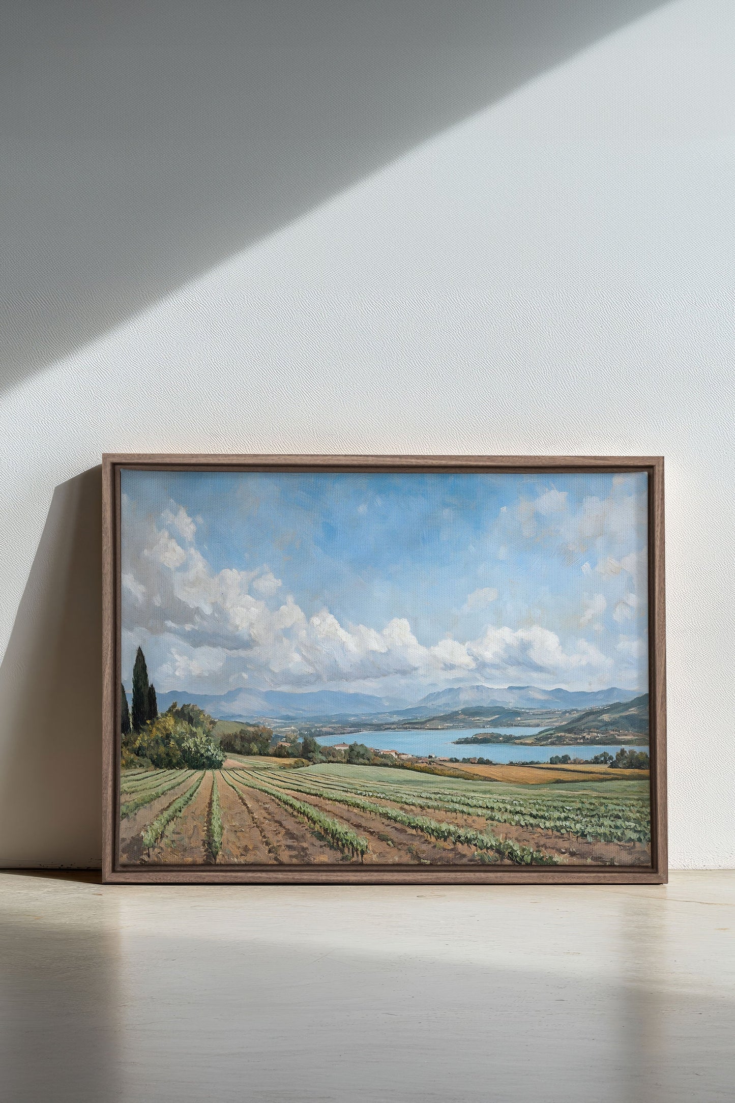 TRANQUIL LAKESIDE, Oeuvre sur toile étirée
