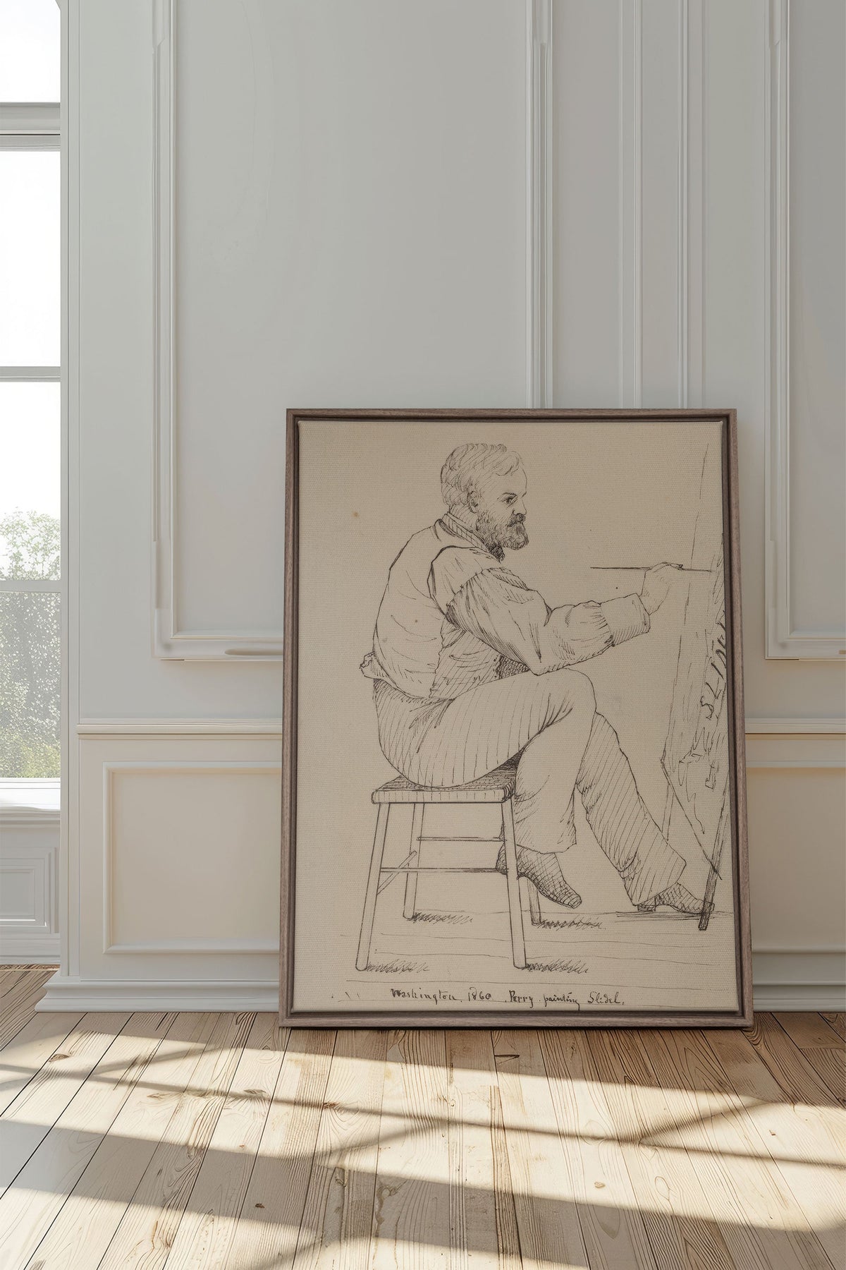 AU FIL DU TRAIT, Oeuvre sur toile étirée