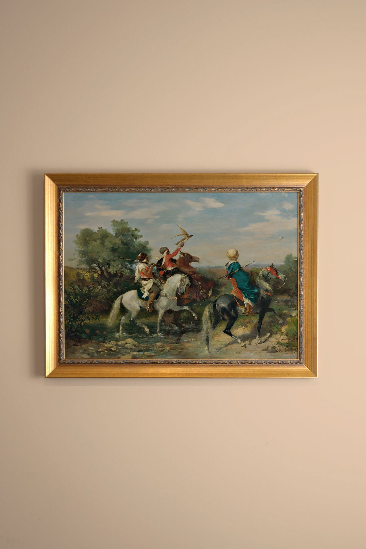 CHEVAUCHÉE D'ORIENT, CADRE VINTAGE OR