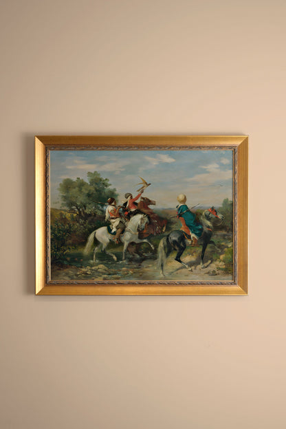 CHEVAUCHÉE D'ORIENT, CADRE VINTAGE OR