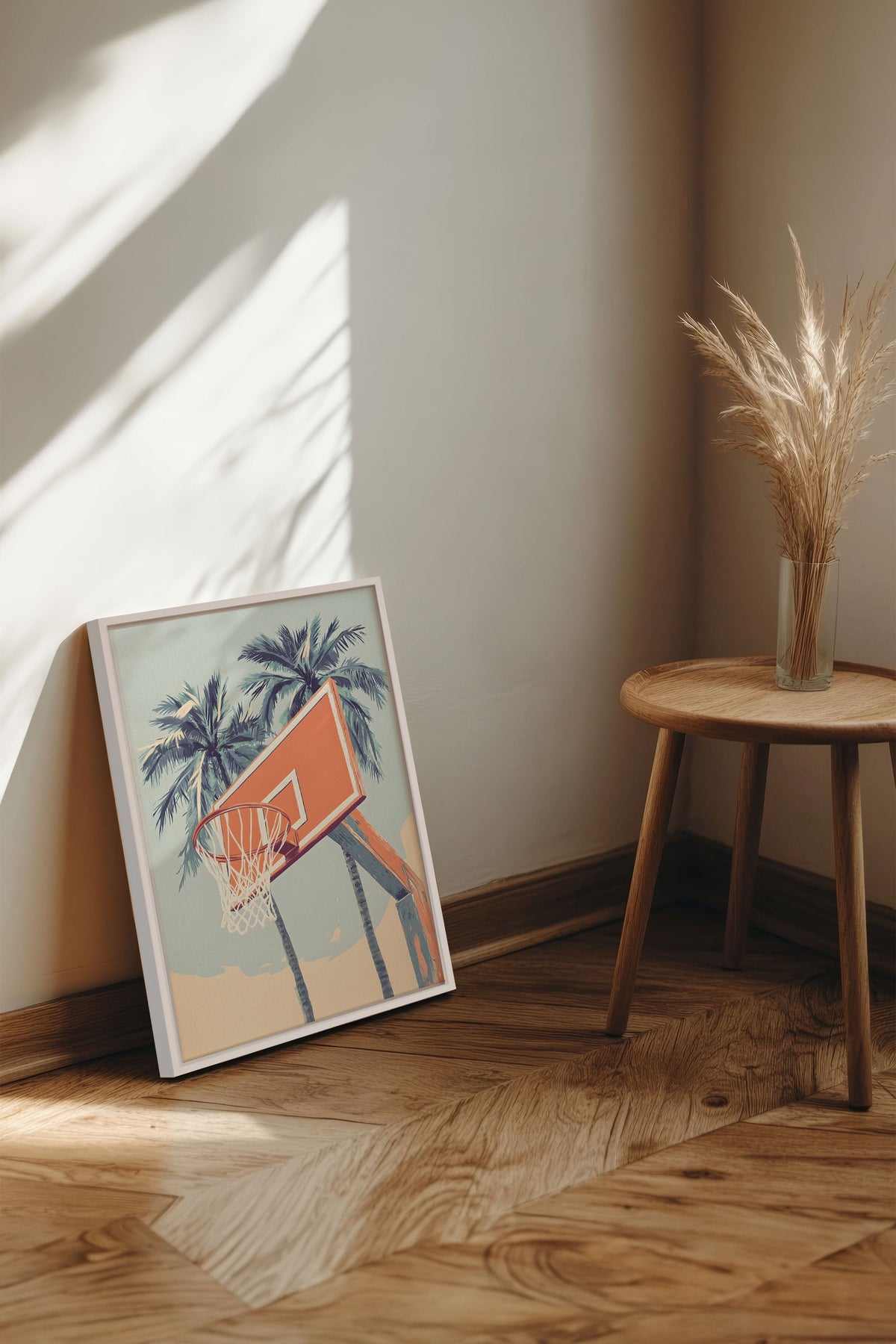 SUMMER HOOPS, Oeuvre sur toile étirée