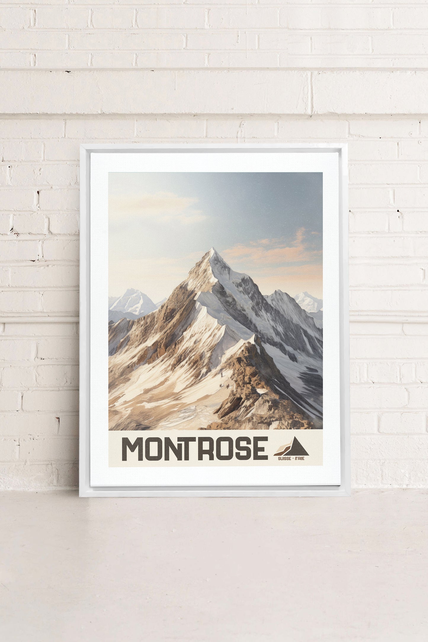 MONT ROSE, Oeuvre sur toile étirée