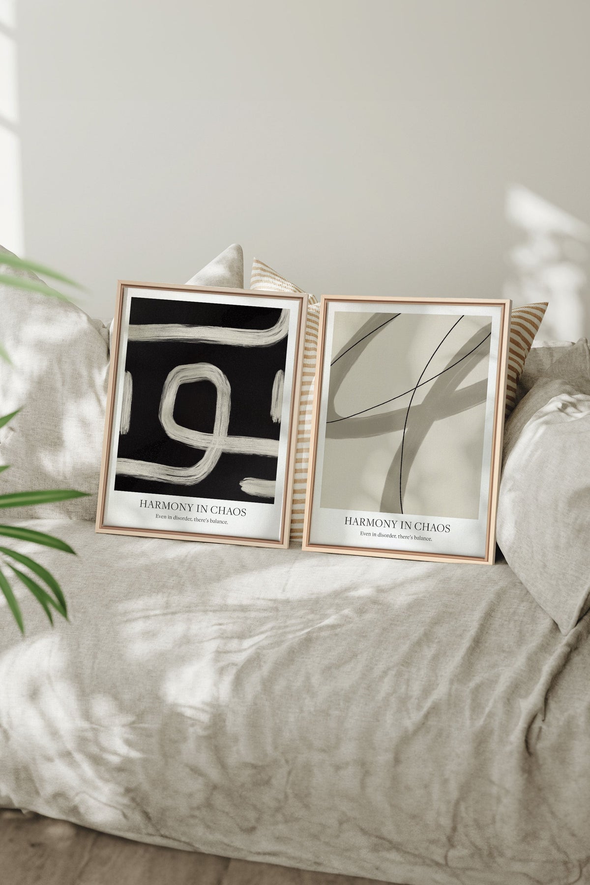BALANCED FLOW DUO (2 Oeuvres sur toile étirée)
