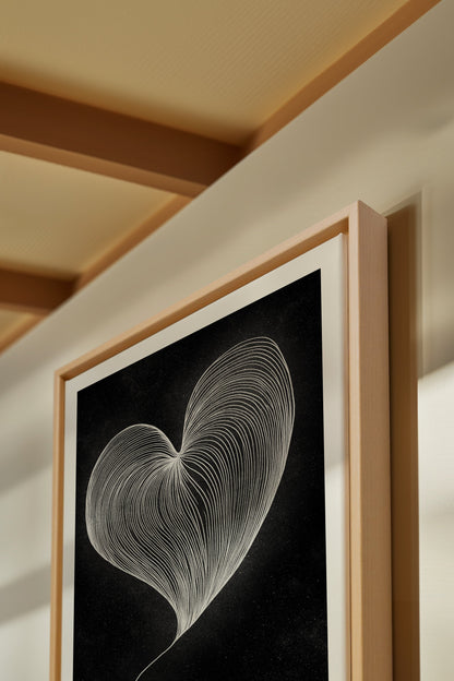SILENT PULSE, Oeuvre sur toile étirée
