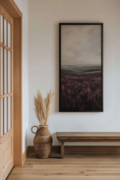PURPLE STILLNESS, Oeuvre sur toile étirée