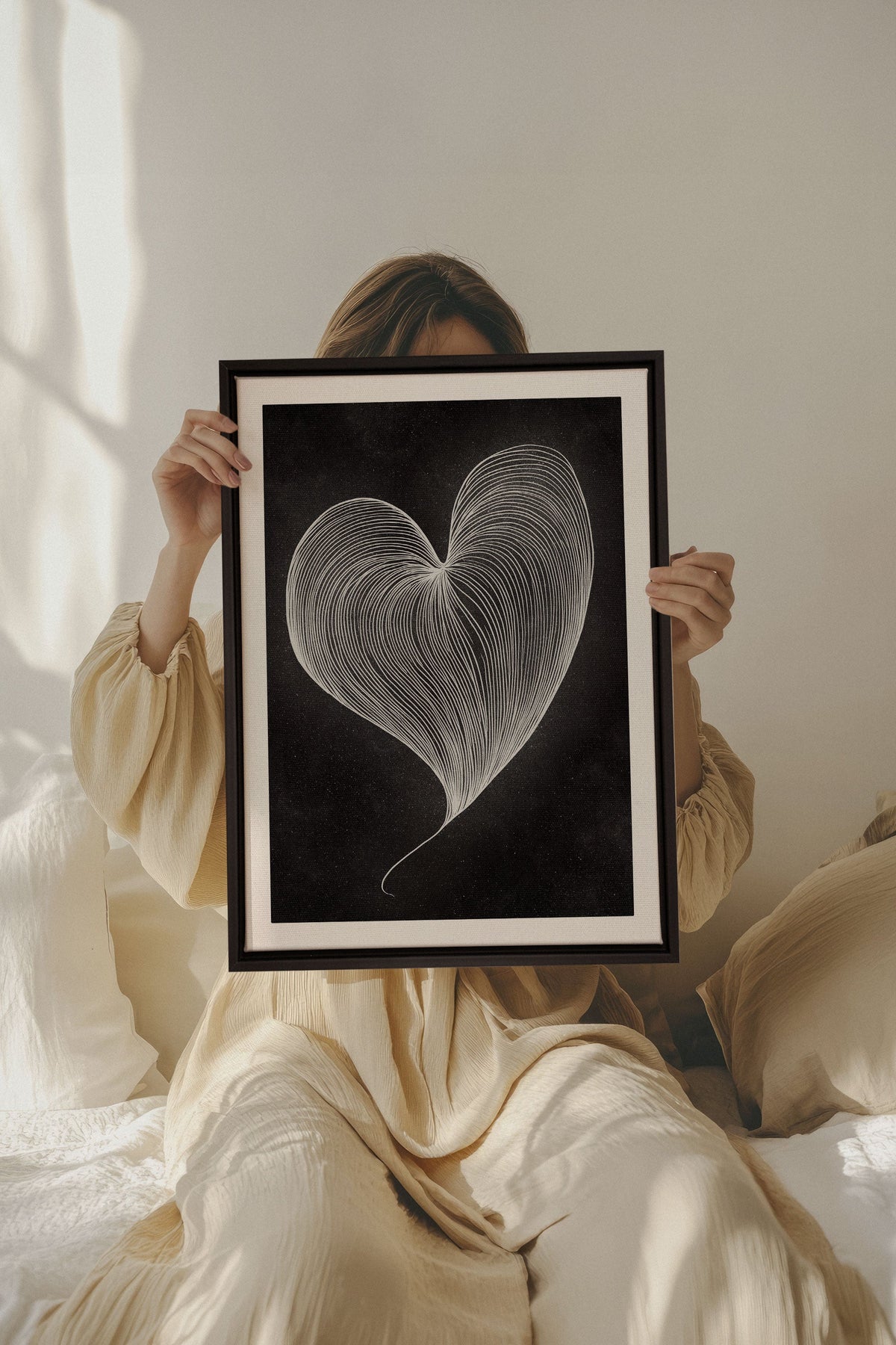 SILENT PULSE, Oeuvre sur toile étirée
