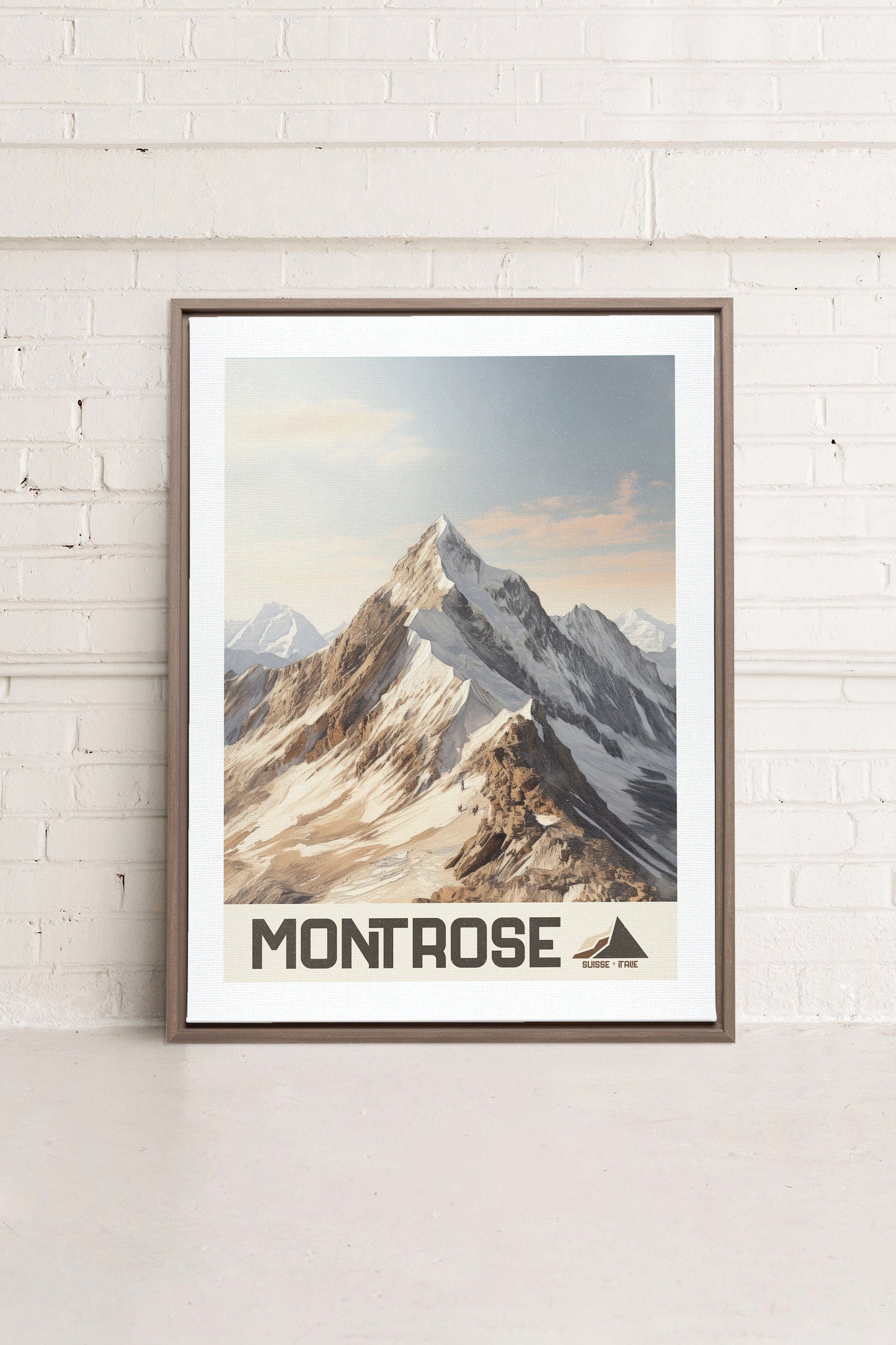 MONT ROSE, Oeuvre sur toile étirée