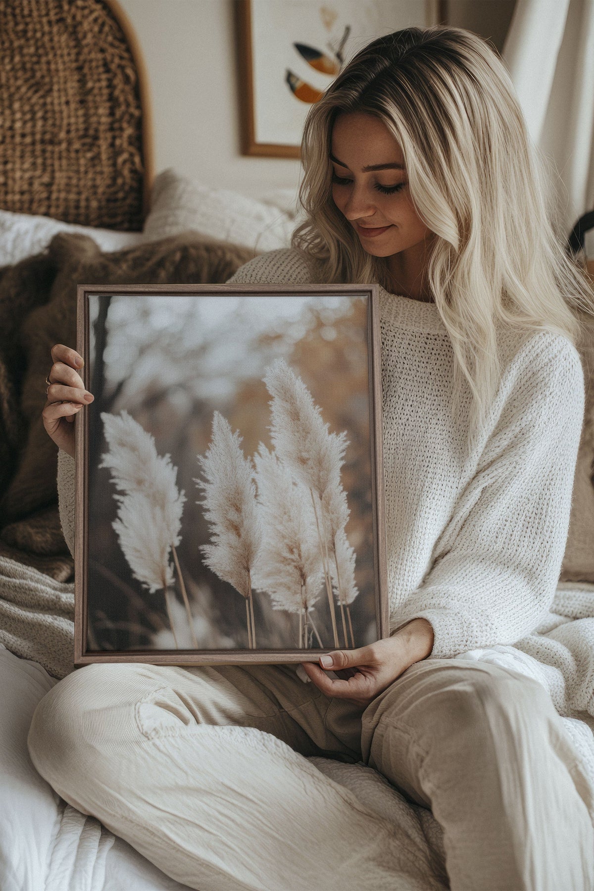 GOLDEN FEATHER, Oeuvre sur toile étirée
