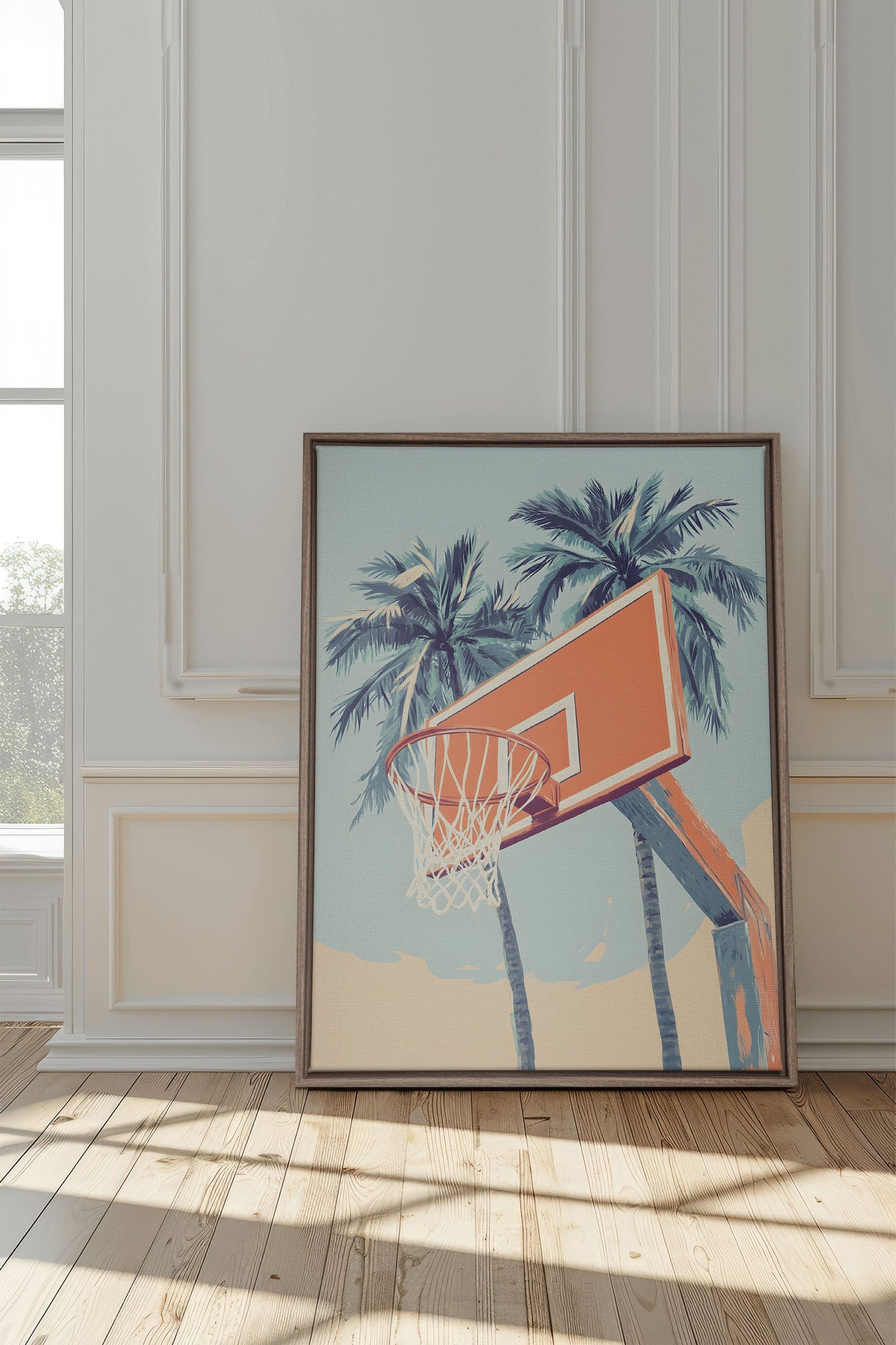 SUMMER HOOPS, Oeuvre sur toile étirée