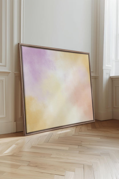 POWDERED GLOW, Oeuvre sur toile étirée