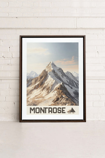 MONT ROSE, Oeuvre sur toile étirée