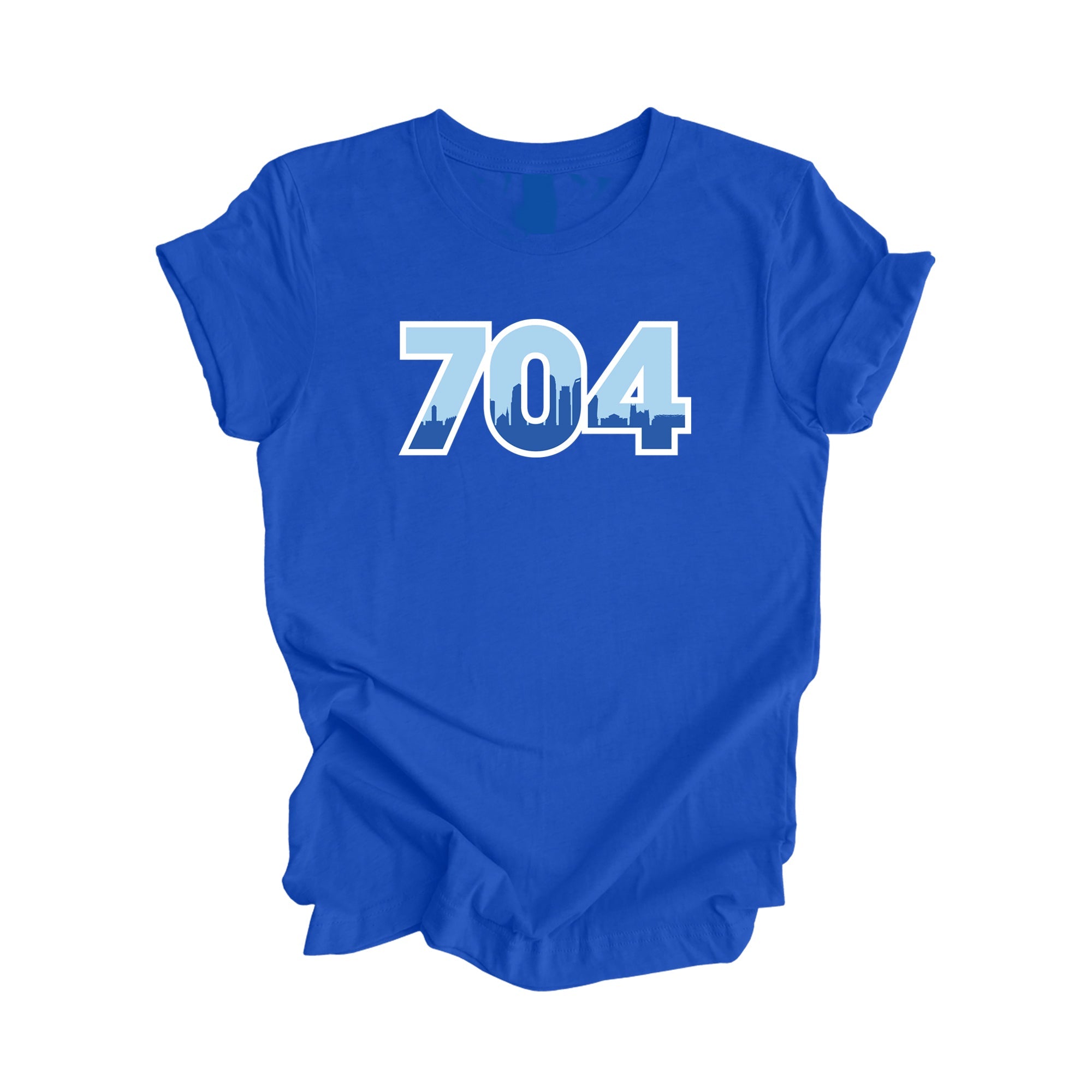 704 Charlotte North Carolina USA Area Code City Skyline Gift - Unisex T-Shirt - Inspired X