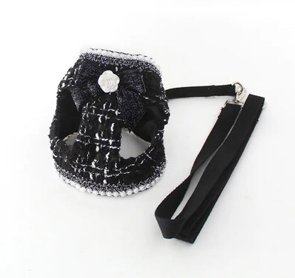 Aman Tweed Dog Harness and Leash Set | Dog Walking Outfit