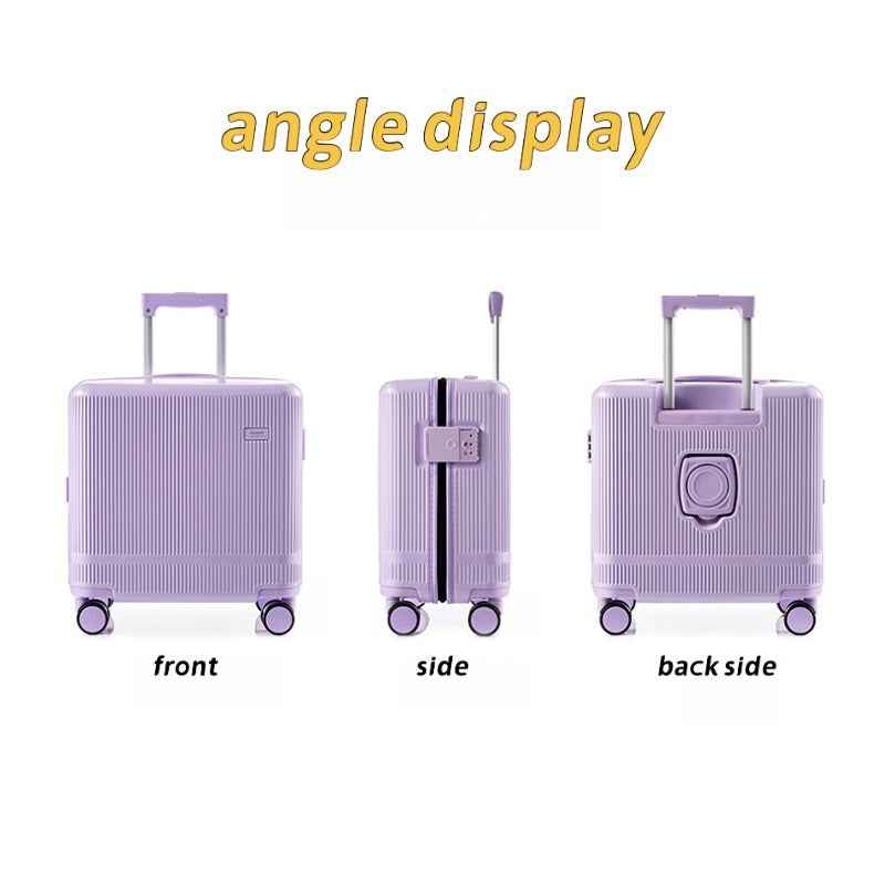New Fashionable 16 Inch Luggage Case With TSA Customs Lock, 360 Universal Wheel Pull Rod Box, Luggage Universal Wheel Password Box