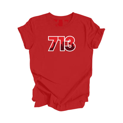 713 Houston Texas USA Area Code City Skyline Gift - Unisex T-Shirt - Inspired X
