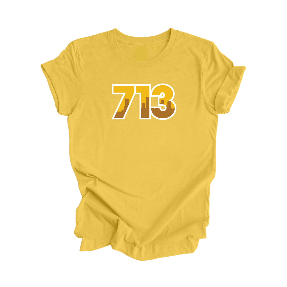 713 Houston Texas USA Area Code City Skyline Gift - Unisex T-Shirt - Inspired X