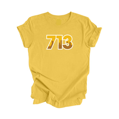 713 Houston Texas USA Area Code City Skyline Gift - Unisex T-Shirt - Inspired X