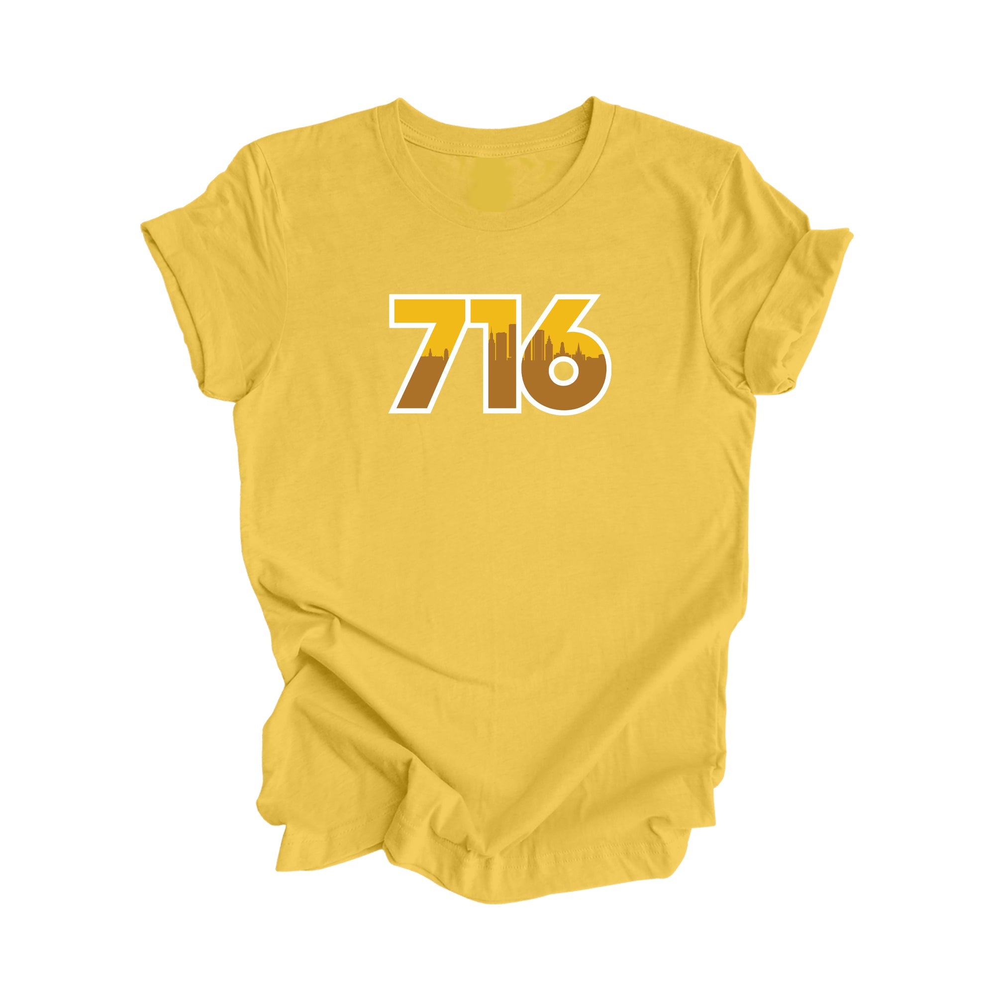 716 Buffalo New York USA Area Code City Skyline Gift - Unisex T-Shirt - Inspired X