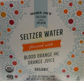 Trader Joe's Seltzer Water Flavoured with Blood Orange and Orange Juice, 1.42L
