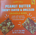 Trader Joe's Peanut Butter Chewy Coated & Drizzled Granola Bars, 210g