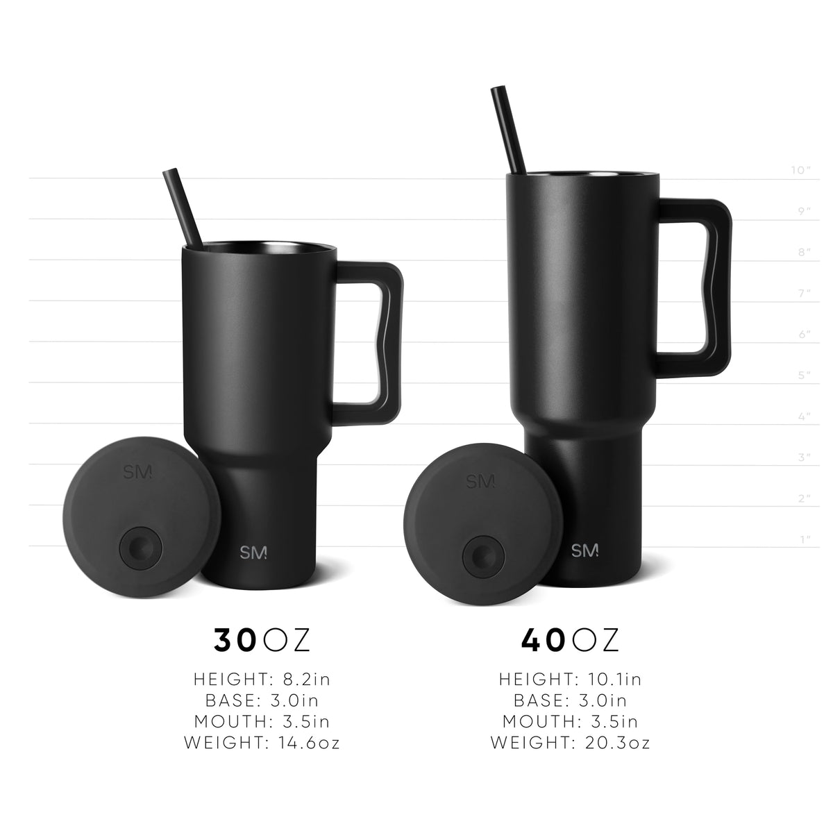 Simple Modern Halloween Tumbler with Handle | 40oz | Pumpkin