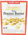 Trader Joe's Organic Mini Peanut Butter Sandwich Crackers, 213g