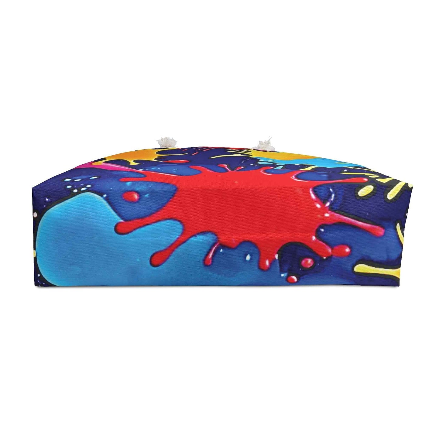 Colorful Paint Splatter Weekender Bag | Bright Splash Travel Tote | Large Tote Bag