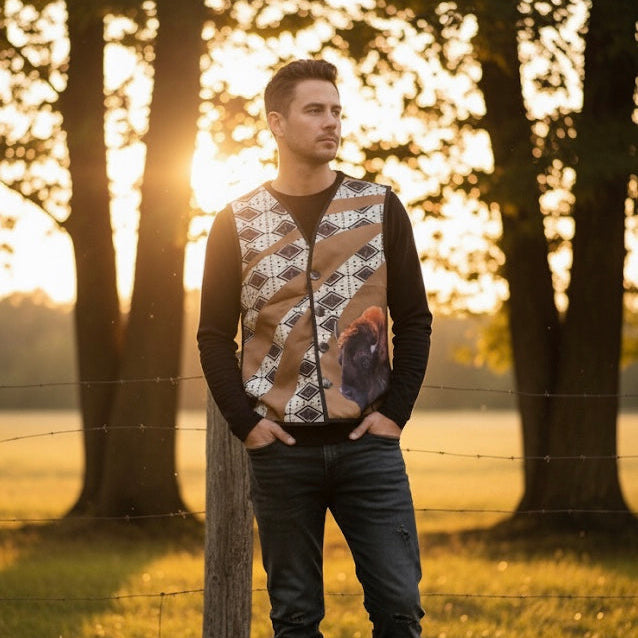 Buffalo Native Vest(Mustard)