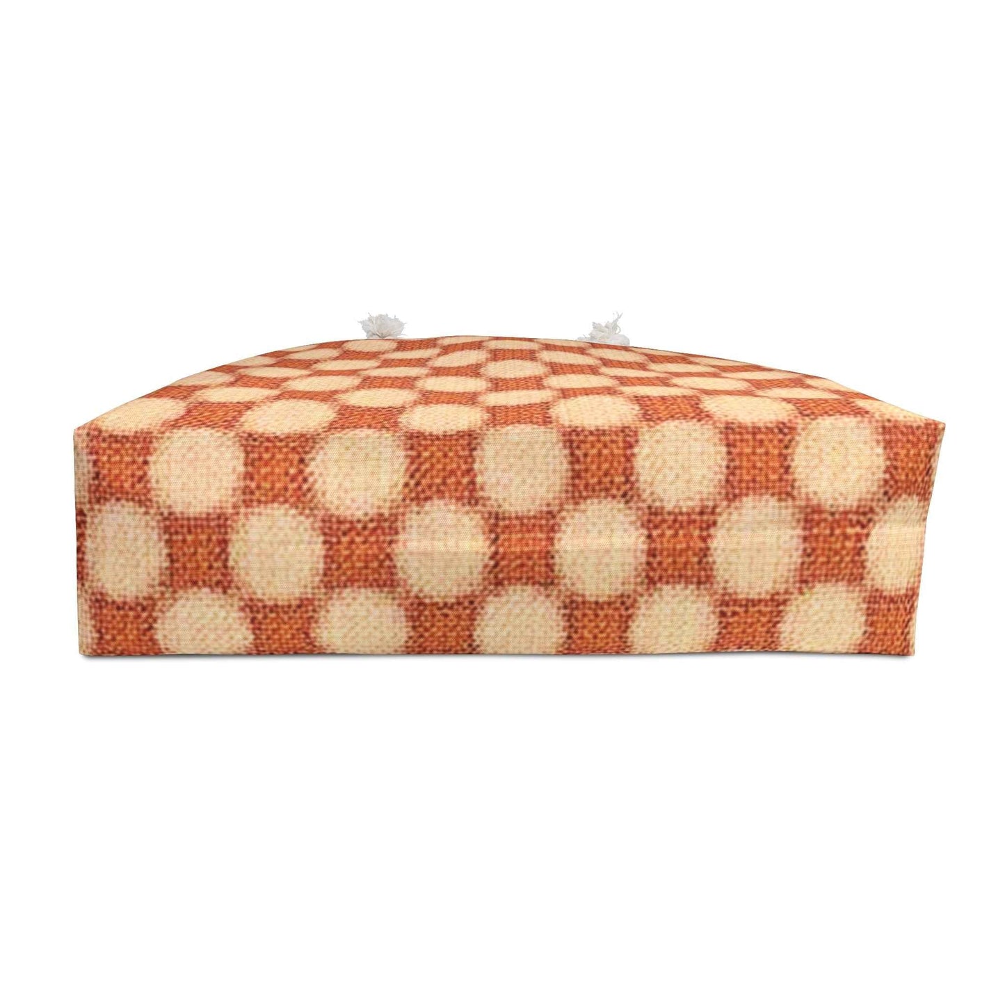 Warm Checkerboard Pattern Weekender Bag | Retro Orange Cream Tote | Beach Tote| Large Tote Bag| Mom on the go bag |mom bag