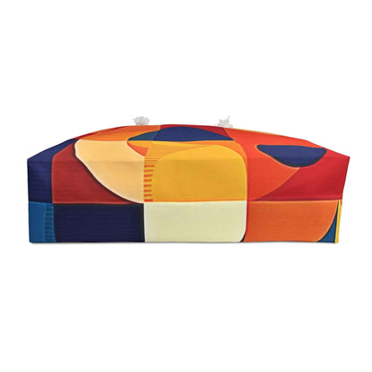 Abstract Geometric Color Block Weekender Bag | Modern Tote | Large Tote Bag
