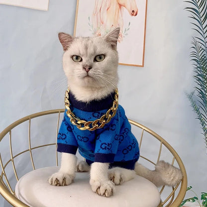 Gigi Royal Sweater | Dog Knit Sweater