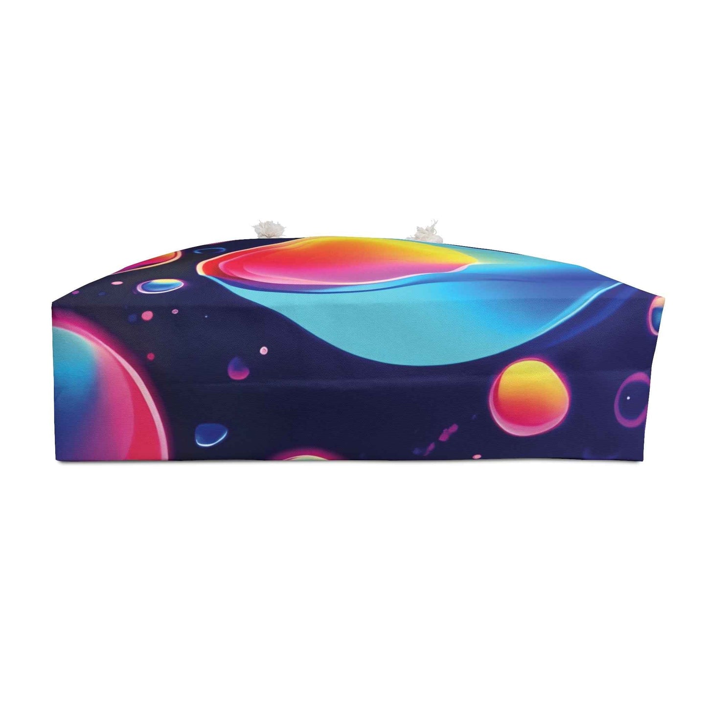 Neon Bubble Abstract Weekender Bag | Colorful Gradient Spheres | Moms Carryon