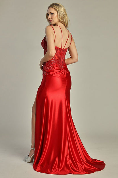 stunning beaded corset dress