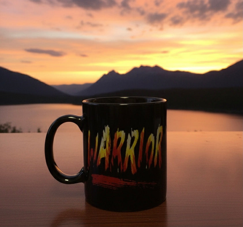Southwestern Style Black Ceramic mug