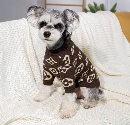 Chewy Pawtton Dog Sweater | Classic Knit Dog Clothes for Small and Large Dogs
