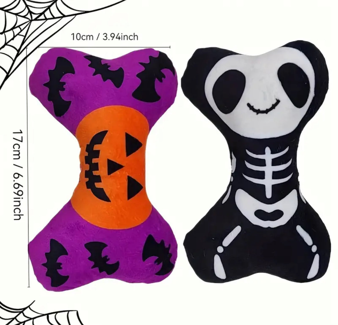 Halloween Bone Dog Toy | Plush Dog Toy