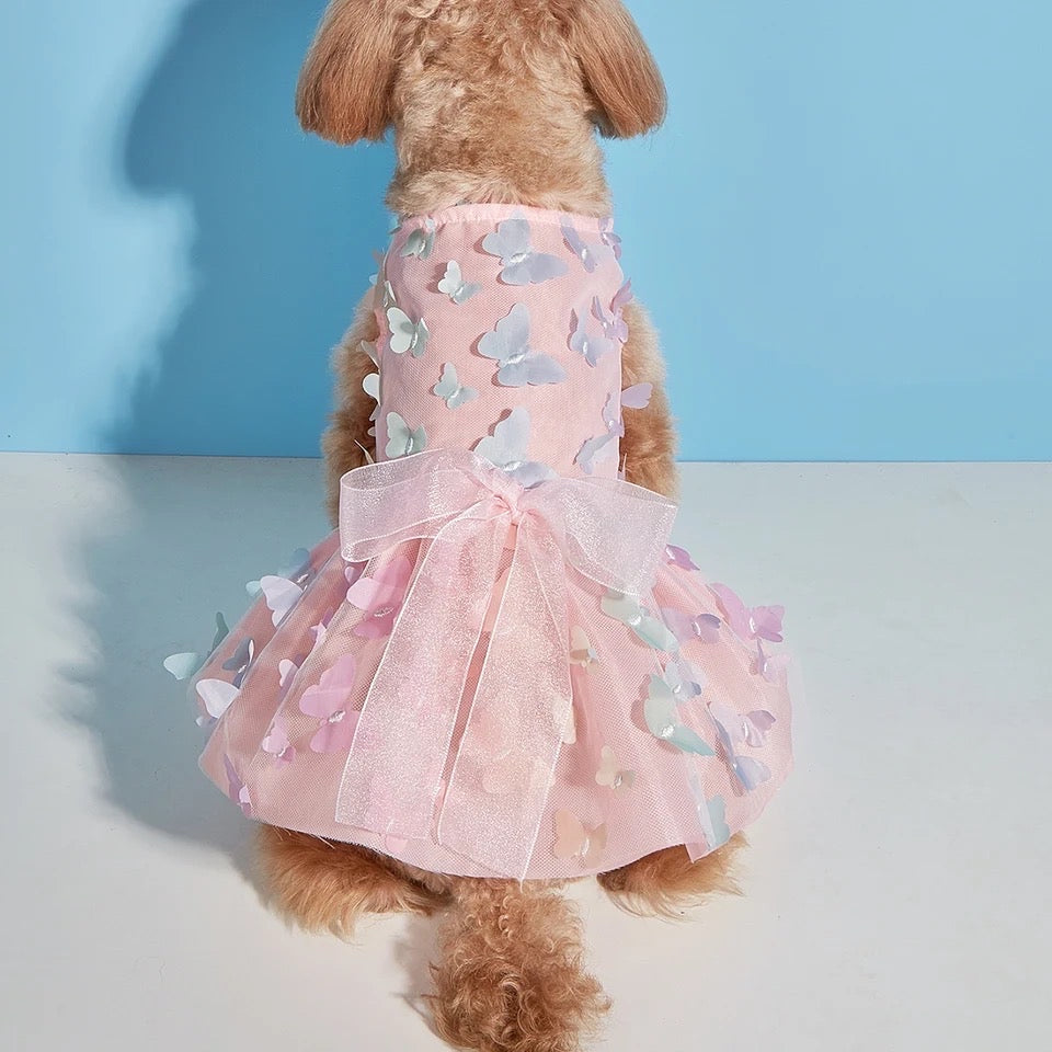 Butterfly Princess Dog Dress | Party Outfit