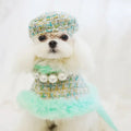 Riviera Tweed Dog Harness Set | Harness Hat and Leash Outfit