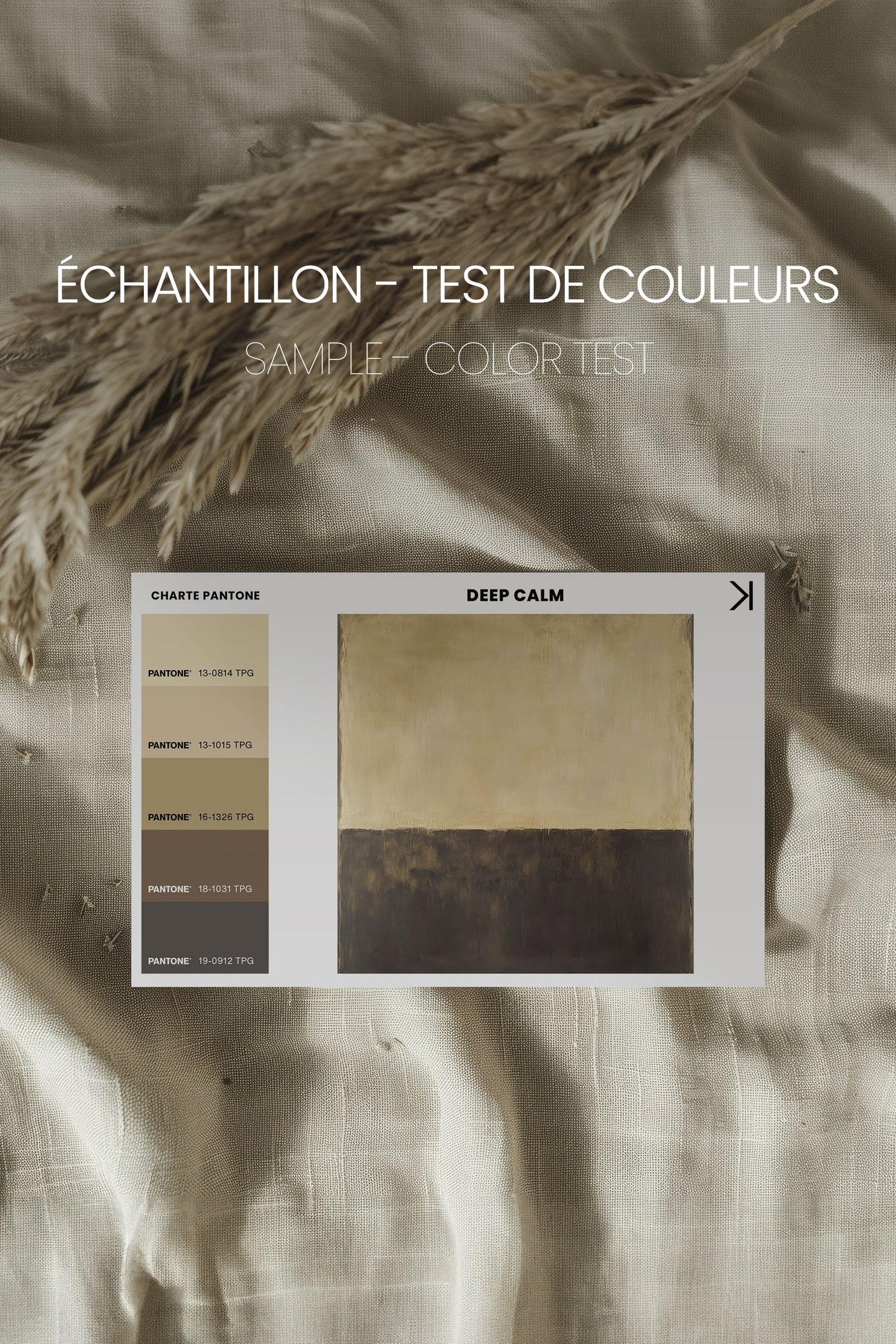 DEEP CALM, Oeuvre sur toile étirée