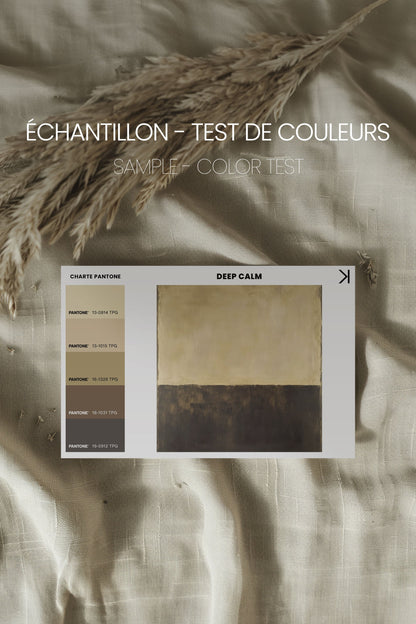 DEEP CALM, Oeuvre sur toile étirée