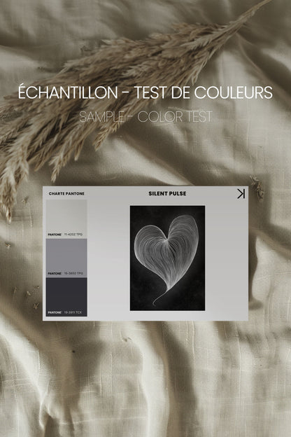 SILENT PULSE, Oeuvre sur toile étirée