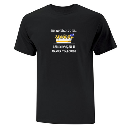 T-shirt "Poutine" imprimé