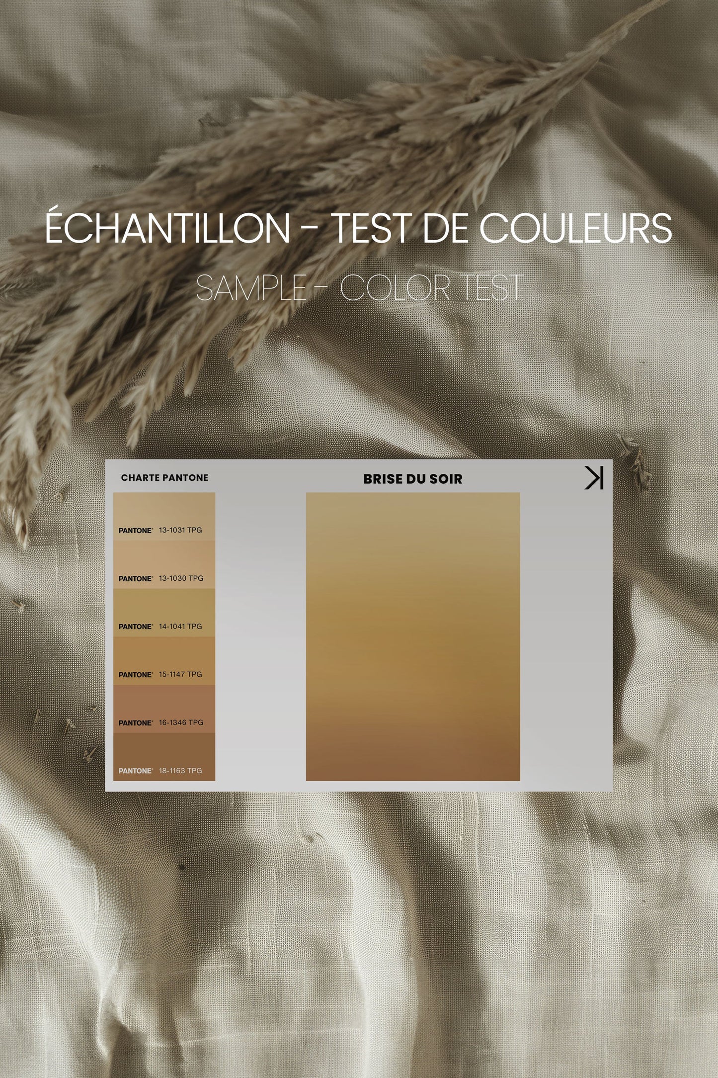 BRISE DU SOIR, Oeuvre sur toile étirée
