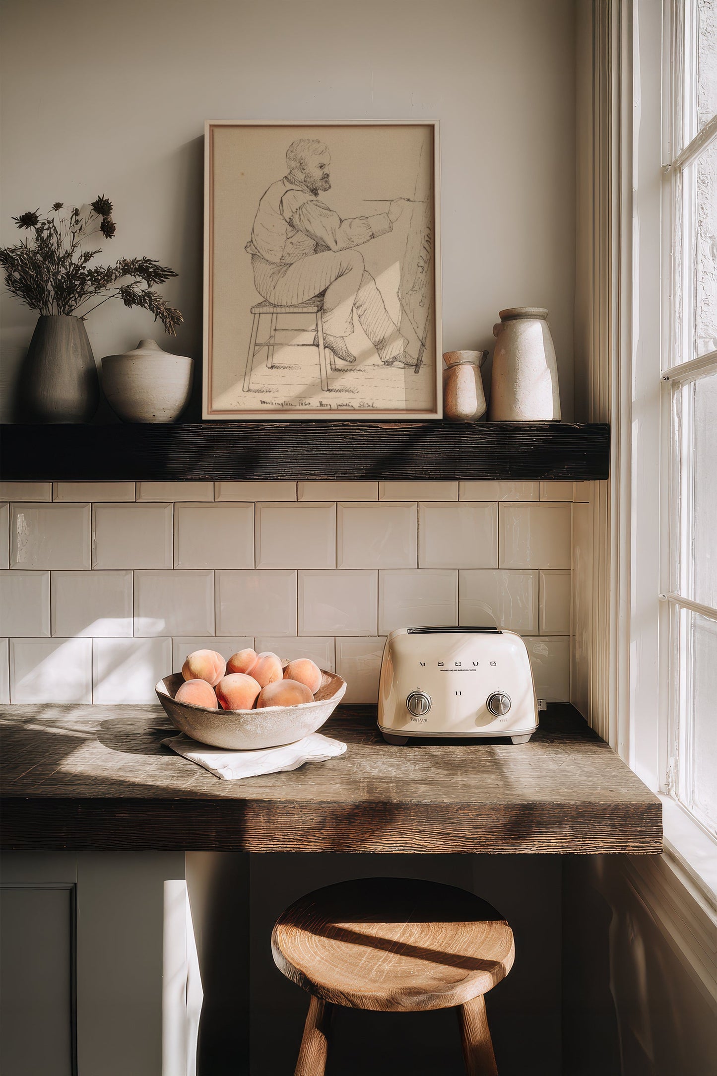 AU FIL DU TRAIT, Oeuvre sur toile étirée