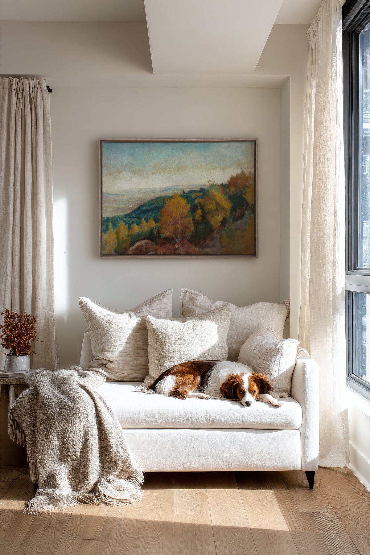 AMBER HILLS, Oeuvre sur toile étirée