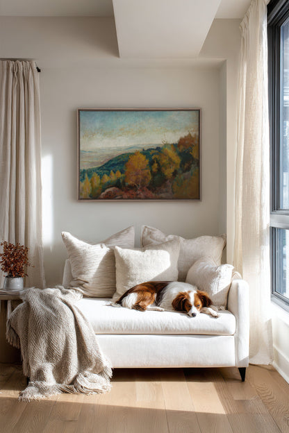 AMBER HILLS, Oeuvre sur toile étirée