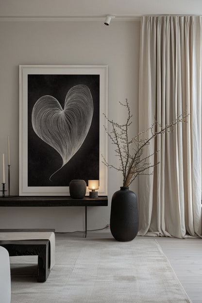 SILENT PULSE, Oeuvre sur toile étirée
