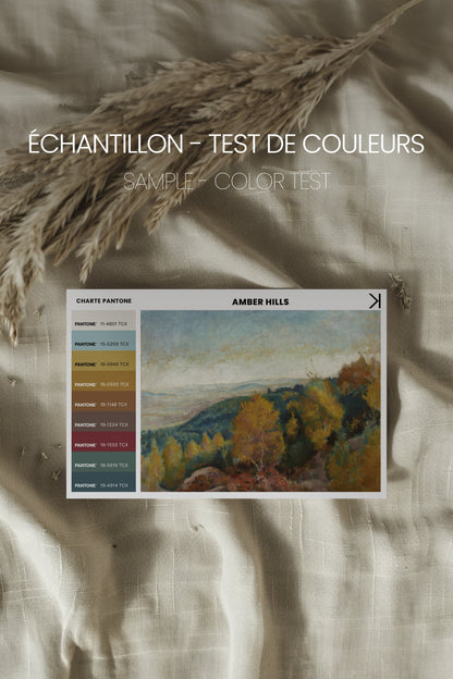 AMBER HILLS, Oeuvre sur toile étirée