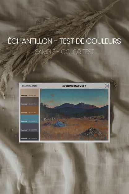 EVENING HARVEST, Oeuvre sur toile étirée